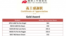 Certificate of Appreciation from the Agency for Volunteer Service