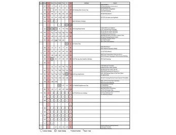 Calendar 2025-2026 (Second Term)