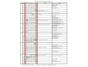 Calendar 2026-2027 (First Term)
